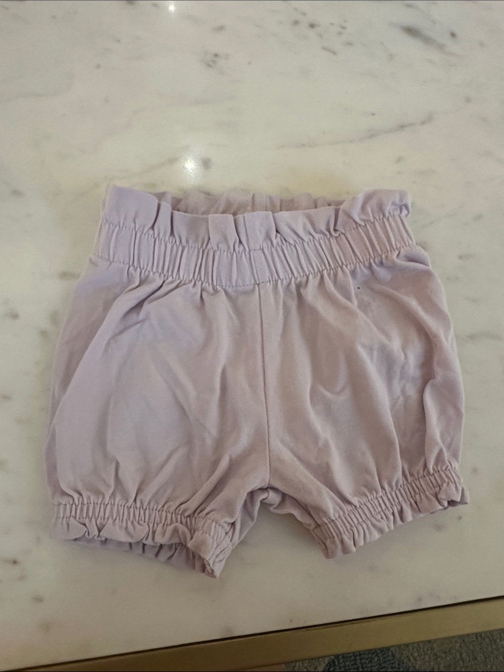 Lilac Girls' Elastic Waist Bubble Shorts